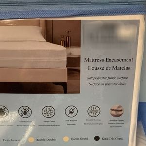 Mattress protector encasement bed size king